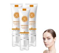 Universal Protect Tinted Moisturizer with SPF 50+ P Fou - All-in-One Tinted Foundation with SPF 50+ Sun Protection, Da - SPF 50+ P Tinted Sunscreen Moisturizer, Multi-Purpose F (3 boxes)
