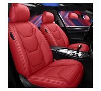 Universal PU Leather Car Seat Covers For Civic For Accord For City For Fit For URV CRV XRV HRV For Euro For Jazz For Vezel Car Seat Protectors Car Seat Covers(Red)