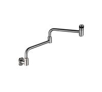Universal Pull Down Kitchen Faucet Grifos Cocina Fregadero Long Swivel Head for Sinks Space Saving Design Wall Mounted Perfect for Home Use Wire Drawing Finish