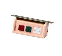 Universal Push Button On & Off Switch, Start Stop Pushbutton Switch Insulation and Heat Resistance 10A 220V/380V Contact Material Iron for Industrial Sewing Machine Motor (Pink)