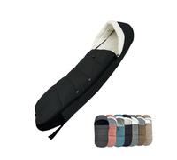 Universal Pushchair Footmuff for Babyzen YOYO/YOYO2 & Bugaboo, Waterproof Oxford Base, Easy-Clean, Warm Foot Cover for Strollers (Standard, Black)