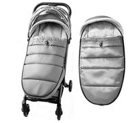 Universal Pushchair Footmuff, Windproof Water-Resistant Polar Fleece Winter Foot Muff for 3 or 5 Point Strap, Cosy Toes Foot Leg Cover for Pram, Buggy, Sports Seat (Gray)