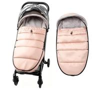 Universal Pushchair Footmuff, Windproof Water-Resistant Polar Fleece Winter Foot Muff for 3 or 5 Point Strap, Cosy Toes Foot Leg Cover for Pram, Buggy, Sports Seat (Pink)