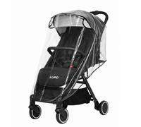 Universal Pushchair Rain Cover - Clear Buggy Pram & Stroller Cover, Vented | Fits most single buggies, prams & strollers incl. Silver Cross, Joie & Hauck