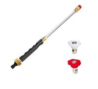 Universal Quick Connect High Pressure Water Gun, Adjustable Jet Hose Nozzle Sprayer for Garden Watering Vegetable Irrigation Car Washing Yard Cleaning(Gray,one Size)
