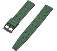 Universal Quick Release Rubber Watch Straps 18mm-24mm For Men & Women - Durable, Comfortable, Adjustable Replacement Bands For All Styles ArmyGreen Black 19mm