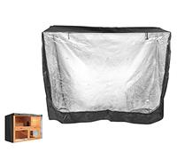 Universal Rabbit Hutch Cover, Waterproof Rabbit Cage Dust Cover Double Hutch Cover for Rubbits, Cats, Hamster, Kitten, Pets-Gray 122 * 50 * 105cm
