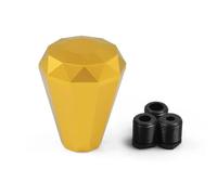 Universal Racing Diamond Shape Shift Knob Car Aluminum Manual Gear Stick Shift Knob Lever Shifter Racing Shift Knob Interior Upgrade(Blue)(Gold)