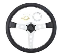 Universal Racing Gaming 14Inch Leather Vintage Steering Wheel Paddle Shifter