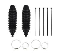 Universal Rack and Pinion Steering Gaiter Kit with Tie Rod Ends and Clamps for Steering Boot Replacement
