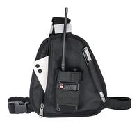 Universal Radio chest harness Tactical Vest Nylon military Vest chest rig Pack Pouch Holster Tactical Harness Walkie Talkie, Black, S, Portable