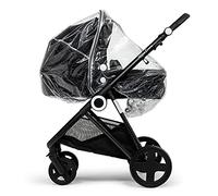 Universal Rain Cover Compatible with ICandy Pushchair,Pram, Car Seat, Carrycot, 2 in 1, Side by Side, Twin, Pram,Travel Weather Shield Windproof, Waterproof, Protect Sun Dust Snow (2 in 1)
