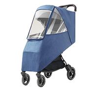Universal Rain Cover for Baby Stroller Rain Cover Stroller Cane Linen Waterproof Rain Suit Pram Windproof Anti-Cold Rain Cover Dust Cover with Storage Bag