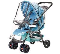 Universal Rain Cover for Pram Stroller Pushchair with Door NOCHME Against Rain Snow Anti Wind Sleet Dust Durable Transparent Stroller Protection Shield, Raincover Fit Most Car Seat Carrycot Prams