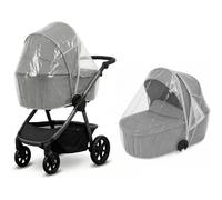 Universal Rain Cover for Pushchair, Pram Carrycot 2 in 1 Travel System | Universal pram rain cover, rigid clear PVC, fits carrycots, pushchairs, buggies and strollers, ventilated, wipe clean
