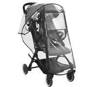 Universal Rain Cover for Pushchair Pram Rain Cover Baby Stroller Rain Cover Visible Window Dust Proof Double Zipper Closure Infant Car Rain Cover Breathable Stroller Windproof Cover