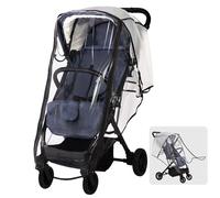 Universal Rain Cover for Pushchair, Pram Rain Cover forStroller Buggy, Baby Travel Weather Shield with Zipper Open on Front, All Seasons Rain Wind Snow Protection