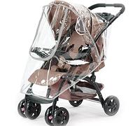 Universal Rain Cover for Pushchair Stroller Large Rain Cover for Buggy Pram with Zip Waterproof Durable Transparent Baby Stroller Buggy Carrycots Weather Shield Fit Most Strollers