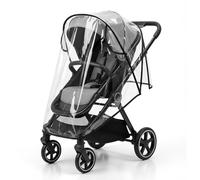 Universal Rain Cover for Pushchair, Transparent Pram Rain Cover for Stroller Foldable Ra in Cover for Pram Waterproof & Breathable Pr am Cover Baby Buggy Cover Protect from Sun Wind Snow