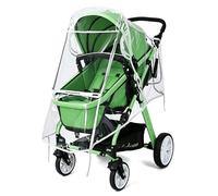 Universal Rain Cover for Pushchair, Windproof & Waterproof Pram Rain Cover with Extended Canopy, Baby Stroller Accessory for Protection (Large)
