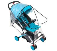 Universal Rain Cover Pushchair Stroller Large Raincover Buggy Pram with Zipper Waterproof Durable Transparent Baby Stroller Carrycots Weather Shield Fit Most Strollers