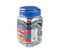 Universal Rawlplug Brown Uno Plugs And Screws Jar - 450 Plugs And 450 Screws