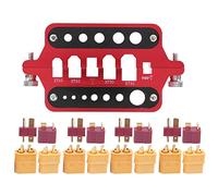 Universal RC Car Vehicle Model Welding Station Soldering Tool, RC Welding Station with XT60 T Plug Set, Adjustable Nuts for Firm Connection, Heat Resistant Black Insulation Layer,