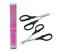Universal RC Curved Scissors Kit RC Car Hole Puncher Accessories for Remote Control Car Drone Aluminum Alloy Steel Plastic 5.6in 128x18mm 0-14mm Adjustable (Pink)