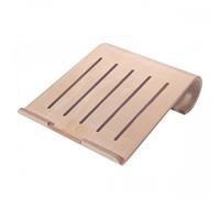 Universal Real Wood Notebook Stand Laptop Netbook Holder Wood Ergonomic Beige