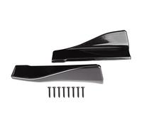 Universal Rear Bumper Diffuser Lip, 2PCS Side Skirts for Cars, Glossy Black ABS Spoiler with Mounting Screws, Aerodynamic Rear Bumper Deflector for Enhanced Vehicle Appearance and