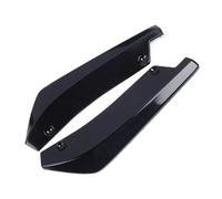 Universal Rear Bumper Diffuser Splitter Spoiler Lip Canard Scratch Protector Winglets Side Skirt Extension Anti-scratch Parts Rear Bumper Guard(Glossy Black)