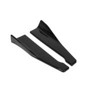 Universal Rear Bumper Spoiler Aprons Spats Splitter Protector 48cm Plastic Side Skirts For ALL Cars Antiscratch Guards Car Side Skirt(Glossy Black)