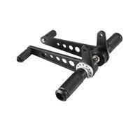 Universal Rear Set Foot Pegs Compatible With Cafe Racer Custom Bobber CB KZ GT GB RD XS SR(Black1)