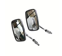 Universal Rectangle Metal Rod ABS Shell Motorcycle Rearview Mirrors 10mm Chrome For CA250 For Kawaski For Vulcan Motorcycle Mirror Rearview