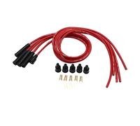 Universal Red 8mm High Performance Silicone Sparkplug leads HT Leads fits for 4 Cylinder Classic Cars