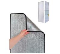 Universal Refrigerator Cover & Insulation Blanket for Freezer, Thermal Reflective Film Sun Shade, 50x70cm & 66x190cm, Black - Energy-Saving Cold Storage Solution