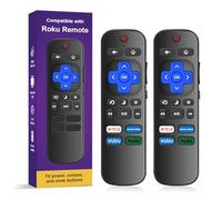 Universal Remote for Roku TV (2-Pack) - Replacement for TCL/Hisense/Sharp/Onn/Insignia Roku TVs, with Shortcut Buttons for Netflix/Prime Video/Hulu/VUDU