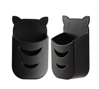 Universal Remote Holder for Samsung TV Remote (All Models), Wall Mounted Remote Control Holder Compatible with Samsung LED LCD HDTV 3D 4K TV (2 Pcs, Black)