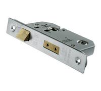 Universal Replacement Bathroom Sashlock 76mm Satin Stainless Steel Loops Metallics One Size