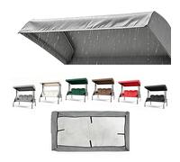 Universal Replacement Canopy for 84"x48" Hollywood Swing, Waterproof Gray Cover, Outdoor Sun Protect, Fits 213x122cm Garden Swing Models