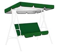 Universal Replacement Canopy for Hollywood Swing 210D Oxford Fabric Waterproof Garden Swing Cover Green 65x45x6inch/164x114x15cm Durable Outdoor Shade.