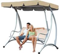 Universal Replacement Canopy for Hollywood Swing, Waterproof Sunshade for Garden Swing, Durable Outdoor Awning for Swing Chair, Patio Shade Cover