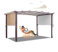 Universal Replacement Canopy Top with Paracords & PocketsAdjustable Outdoor Pergola Shade Cover for Market Stall Auto & BoatDurable Weatherproof Canopy Cover