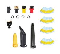 Universal Replacement Parts Kit for Karcher SC1/SC2/SC3/SC4/SC5 Handheld Steam Cleaners - Brush Heads, Nozzles, Microfiber Mop Cloths & Covers - Complete Steam Cleaning Accessory Set