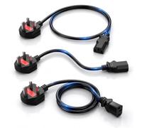 Universal Replacement Power Cord 6FT, NEMA 5-15P Plug to IEC C13 Cable, 3 Prong 18AWG 10A 125V AC Power Cable for Desktop PC Monitor TV Printer Xbox PS, Durable Long Lasting Black Cord, Safe Uses