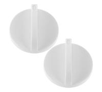 Universal Replacement Temperature Control Switch | ABS Plastic, Cross and Square Shaft Holes, Push-on Fit, White Finish for Freezers