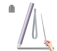 Universal Retractable Touch Pen for Touch Screen, Retractable Pointer Stick, Special Touch Pen, Equipped with 1 Original Pen tip and Teacher Coach Demonstration Pointer (with Lanyard, Purple)