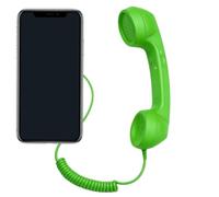 Universal Retro Ring Phone Plug-in Handheld Type-C Corded Receiver Handset | Wired USB Cell Phone Handset for Video Chat Calls Meeting Work School Study Daily Home Office Travel Dorm