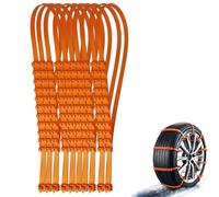 Universal Reusable Anti-Skid Nylon Tire Chains, Winter Emergency Zip Tie Tire Chains, Emergency Snow Non-Slip Zip Tie Tires, for Cars Suvs Trucks on Ice Sand Mud Rain Road (30pcs)