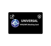Universal RFID/NFC Signal Blocking Cards (2 Pack) Contactless Payment Protection for Your Wallet or Purse